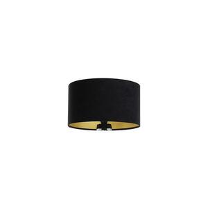 Univerzális lámpaernyő STANDART E27 átm. 45 cm fekete/arany kép