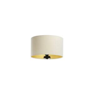 Univerzális lámpaernyő STANDART E27 átm. 45 cm krémes/arany kép