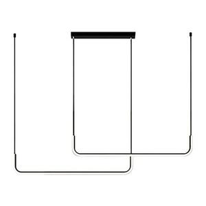 LED Csillár zsinóron HORIZONT 2xLED/11W/230V fekete kép