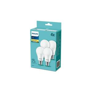 Philips KÉSZLET 4x LED Izzó Philips A60 E27/10, 5W/230V 2700K kép