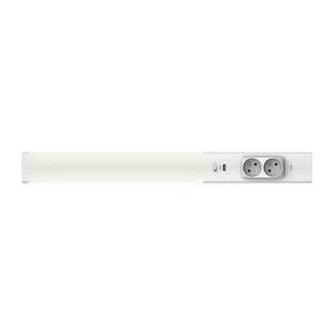 LED Pultmegvilágító konnektorral és USB porttal LED/18W/230V 4000K ezüst kép