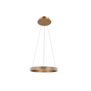 LED Csillár zsinóron HASHIM LED/22W/230V átm. 40 cm réz kép