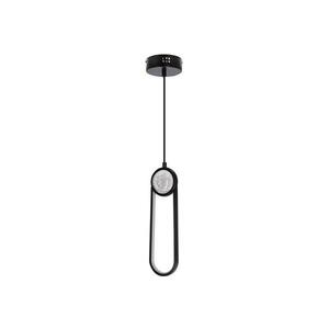 LED Csillár zsinóron LACRIMA LED/15W/230V 3000K fekete kép