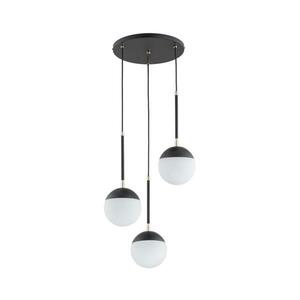 Csillár zsinóron VOLDA 3xE14/10W/230V átm. 44 cm fekete kép