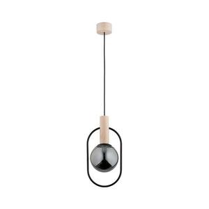 Csillár zsinóron NIKI 1xE14/10W/230V fekete/bézs kép