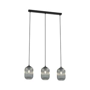 EMIBIG Csillár zsinóron VERDI 3xE27/15W/230V fekete/szürke kép
