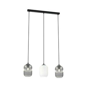 EMIBIG Csillár zsinóron VERDI 3xE27/15W/230V fekete/szürke/fehér kép