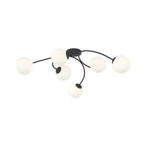 EMIBIG Felületre szerelhető csillár VIBRA 6xE14/10W/230V fekete/fehér kép