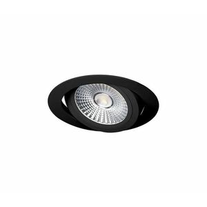 LED Beépíthető lámpa LED/18W/230V 3000K átm. 11, 5 cm fekete kép
