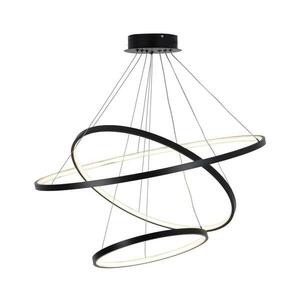 LED Csillár zsinóron LEA LED/60W/230V 4000K átm. 80 cm fekete kép