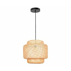 Csillár zsinóron BERTA 1xE27/20W/230V átm. 50 cm bambusz kép