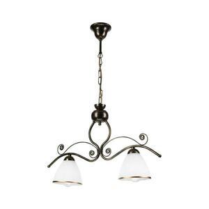 Csillár láncon RETRO 2xE27/60W/230V bronz/patinás kép
