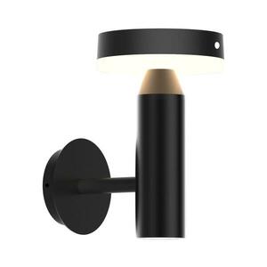 LED Napelemes érzékelős fali lámpa GWINEA LED/4, 5W/3, 7V IP44 fekete kép