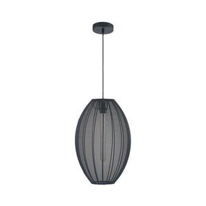 Csillár zsinóron KAREI 1xE27/20W/230V átm. 30 cm fekete kép