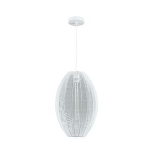 Csillár zsinóron KAREI 1xE27/20W/230V átm. 30 cm fehér kép