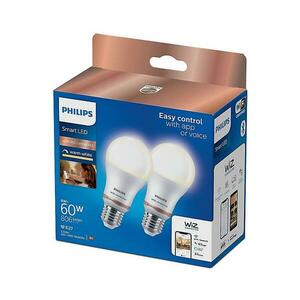 Philips KÉSZLET 2x LED Dimmelhető izzó Philips A60 E27/8W/230V Wi kép