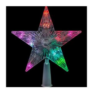 LED RGB Karácsonyi csillag fához 10xLED/2xAA 15cm kép