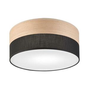 Mennyezeti lámpa SIRJA WOOD 1xE27/15W/230V átm. 35 cm fekete/tölgy kép