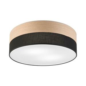 Mennyezeti lámpa SIRJA WOOD 2xE27/15W/230V átm. 45 cm fekete/tölgy kép