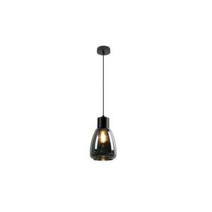 Csillár zsinóron MOLDO 1xE27/40W/230V fekete/füstös fekete kép