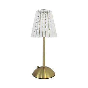 LED Dimmelhető érintős újratölthető asztali lámpa ELBA LED/1, 6W/800 mAh arany/átlátszó kép