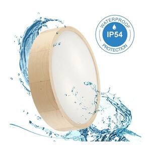 Fürdőszobai mennyezeti lámpa NATURAL 3xE27/15W/230V IP54 fenyő ø 37 cm kép
