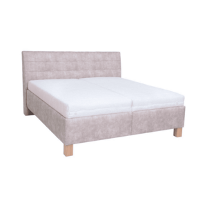 POHODA Kárpitozott ágy matraccal és tárolóhellyel VIOLET 160x200 cm bézs kép