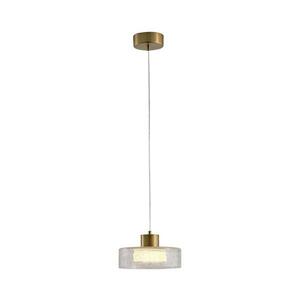 Eurolamp LED Csillár zsinóron LED/8W/230V 3000K arany/átlátszó pr. 20 cm kép