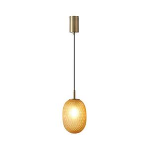 Eurolamp Csillár zsinóron 1xE14/25W/230V barna pr. 15 cm kép