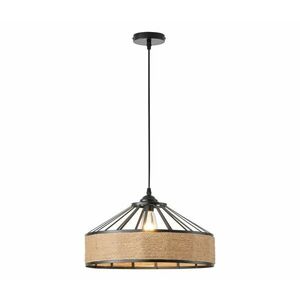 Eurolamp Csillár zsinóron 1xE27/15W/230V bézs kép