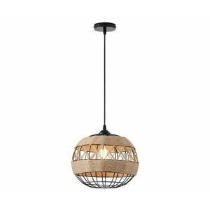 Eurolamp Csillár zsinóron 1xE27/15W/230V bézs kép