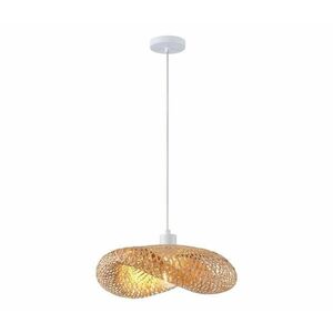 Eurolamp Csillár zsinóron 1xE27/40W/230V bambusz kép