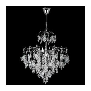 Csillár láncon 4xE14/60W/230V átm. 40 cm fényezett króm kép