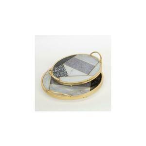 Eurolamp KÉSZLET 2x Dekoratív tálca átm. 35/30 cm arany kép