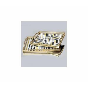 Eurolamp KÉSZLET 2x Dekoratív tálca 40x30/35x25 cm arany kép