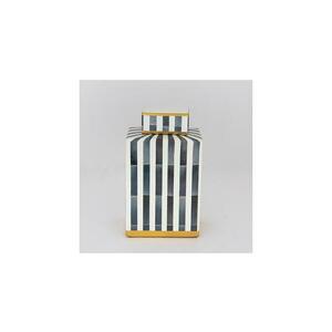 Eurolamp Kerámia váza 22x18x8 cm kék/fehér kép