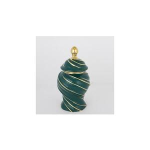 Eurolamp Kerámia váza 30x17 cm arany/zöld kép