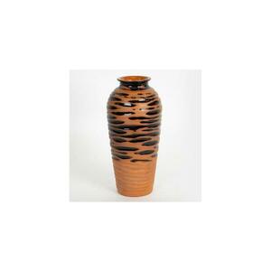 Eurolamp Kerámia váza 28, 8x13, 5 cm tégla/fekete kép