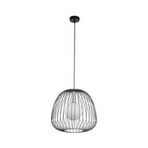Csillár zsinóron BELL 1xG9/12W/230V átm. 33 cm fekete/fényezett króm kép