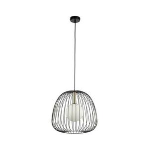 Csillár zsinóron BELL 1xG9/12W/230V átm. 33 cm fekete/arany kép