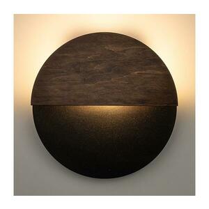 LED fali lámpa LUNA LED/7W/230V átm. 26 cm fekete/barna kép