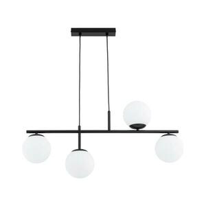 Csillár zsinóron LUNA 4xE14/10W/230V fekete kép