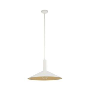 Csillár zsinóron CAPRI 1xE27/15W/230V átm. 50 cm fehér/arany kép
