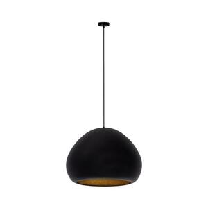 Csillár zsinóron LAVA 1xE27/15W/230V fekete/arany kép