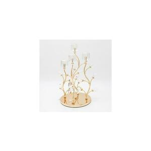 Eurolamp Dekor Gyertyatartó 20x36 cm arany kép