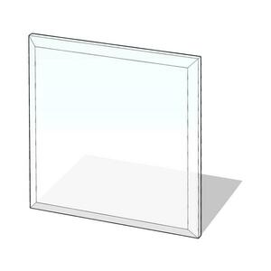 Lienbacher Üveg kandalló alá 1000x1000x8 mm négyzet kép