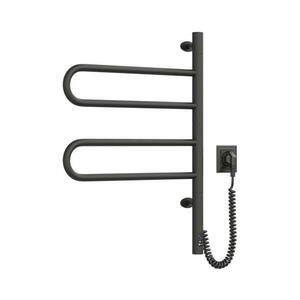 Navin Elektromos forgó törölközőszárító termosztáttal FOUETTE 128W/230V 64, 6 cm IP44 fekete kép