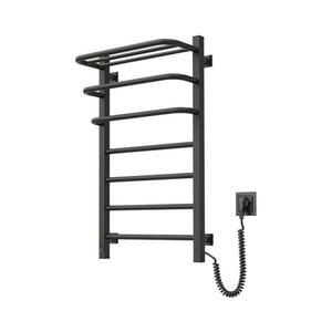 Navin Fürdőszobai elektromos radiátor termosztáttal FORTIS 350W/230V 80, 6 cm IP44 fekete jobb kép
