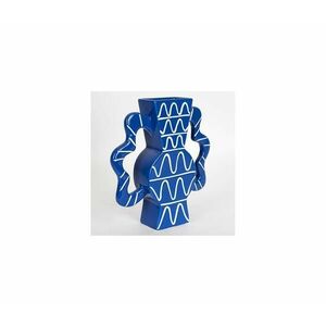 Eurolamp Kerámia váza 37, 5x35, 5 cm kék kép
