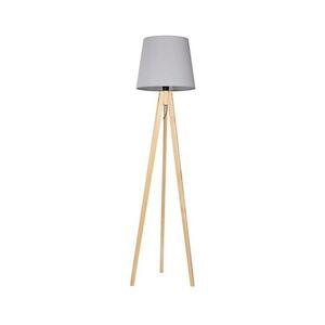 Állólámpa CONE 1xE27/60W/230V fenyő szürke kép